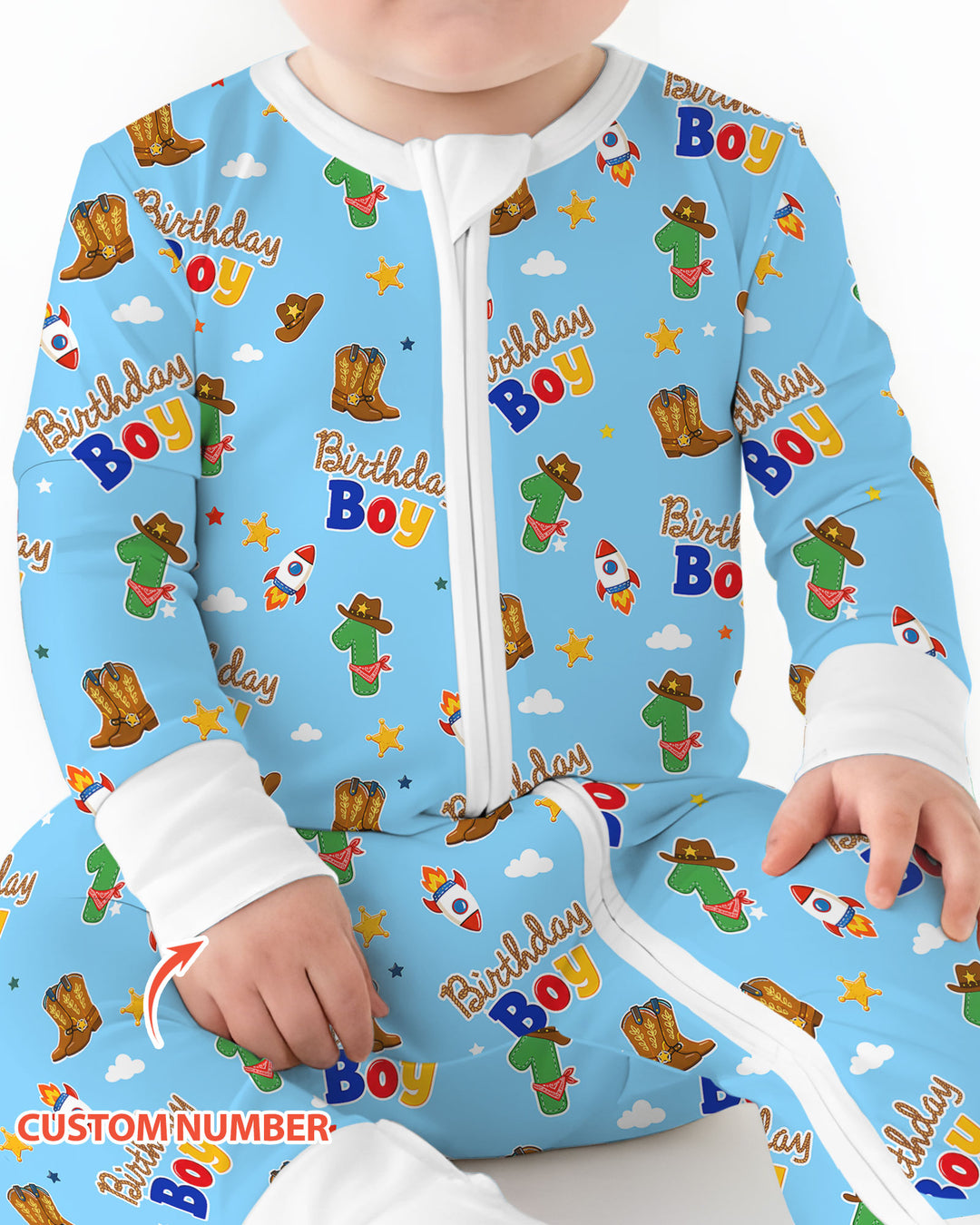 Gerippte Babykleidung mit individuellem Foto - Weich &amp; Skizzenhaft