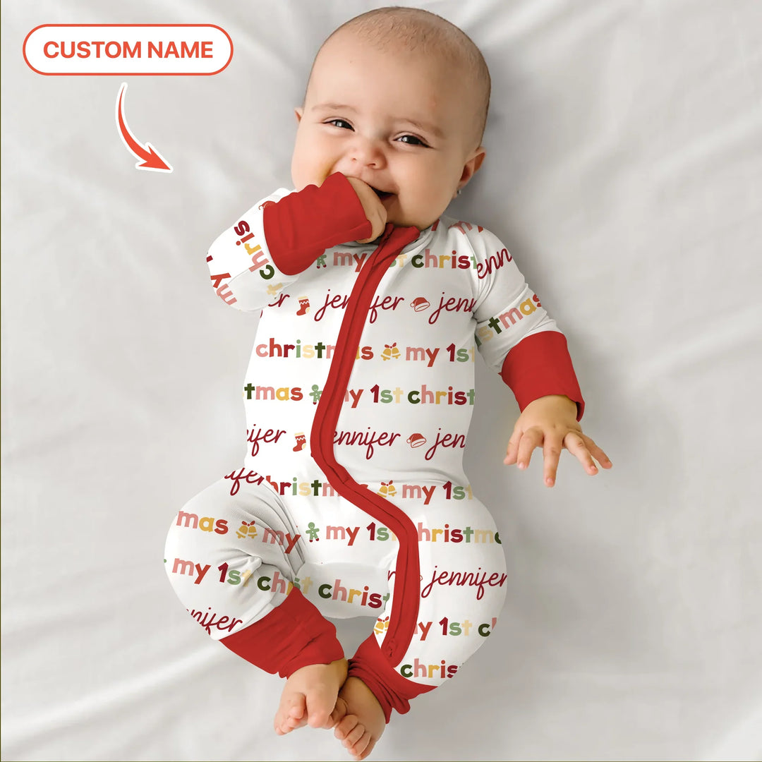 Custom Name My First Christmas Color Mood Convertible Zippy