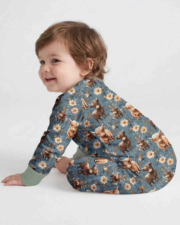 Gerippte Babykleidung mit individuellem Foto - Weich &amp; Skizzenhaft
