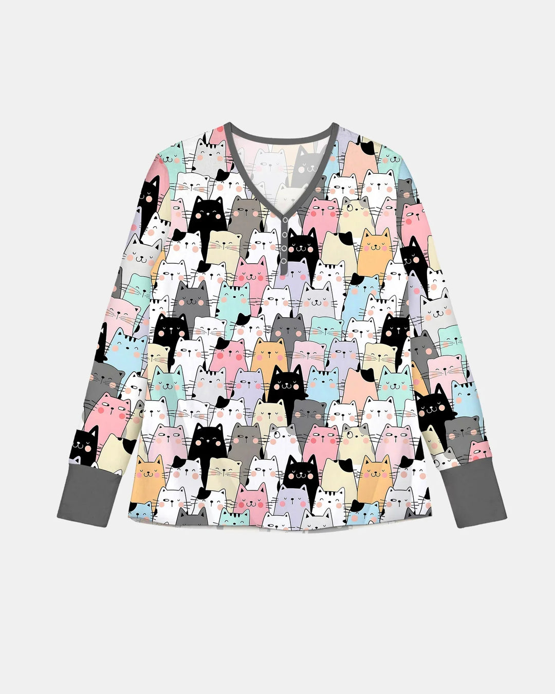 Purrfect Crowd Women Pajama Set