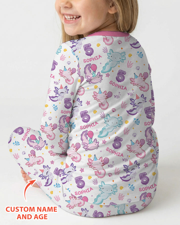 Personalized Alolt Of Fun Birthday Bamboo Two Piece Long Sleeve Pajama Set