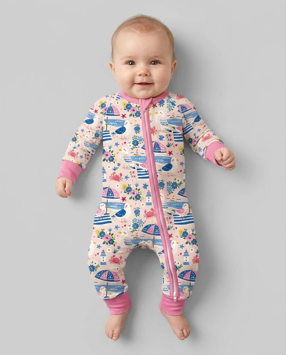 Gerippte Babykleidung mit individuellem Foto - Weich &amp; Skizzenhaft