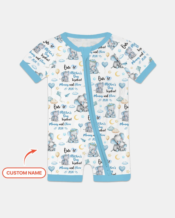 Personalized Our 1st Mother's Day Together Bamboo Shorty Zippy
