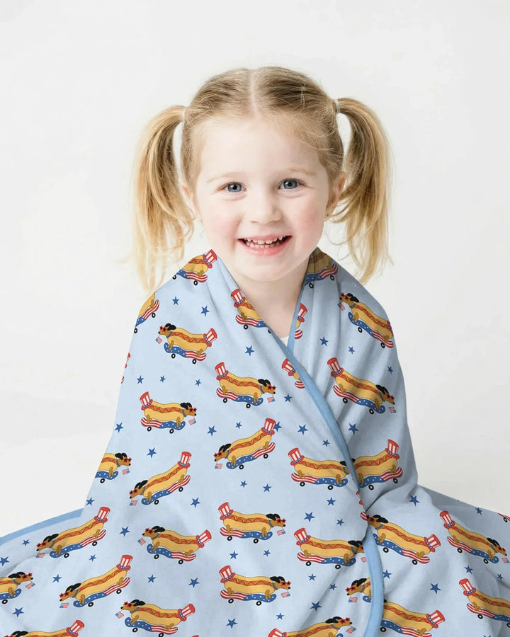 American Hot Dog Bamboo Blanket