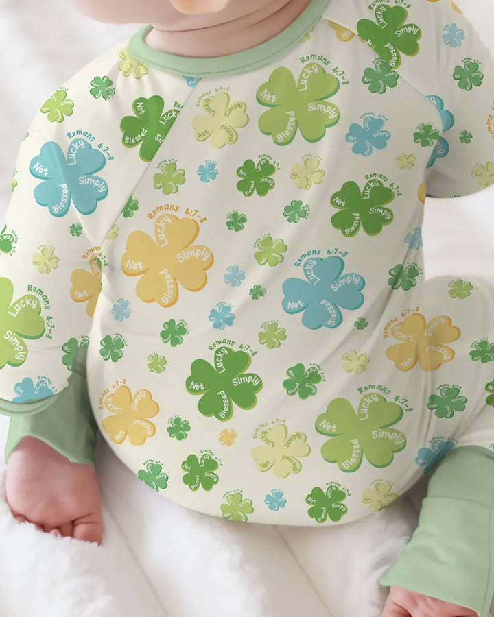 Shamrocks Print St. Patrick's Day Convertible Zippy