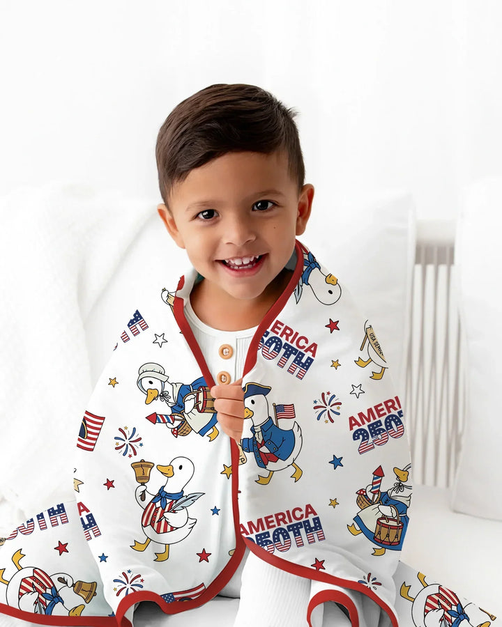 Patriotic Goose Celebrating 250 Years Blanket