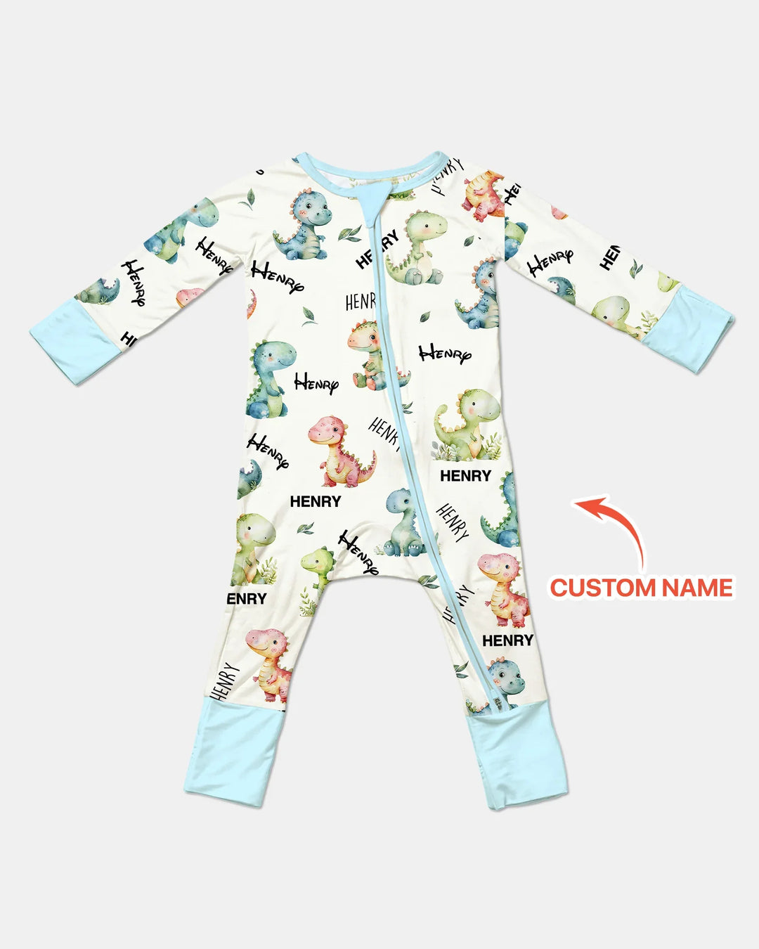 Dinosaur Custom Name Convertible Zippy