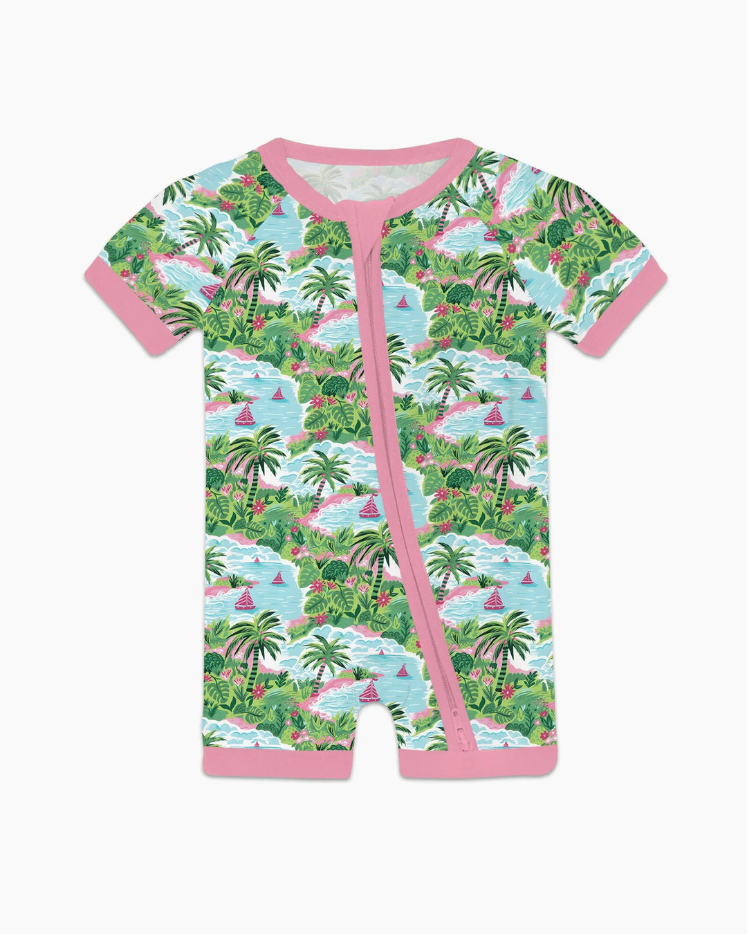 Preppy Coast Beach Club Bamboo Shorty Zippy