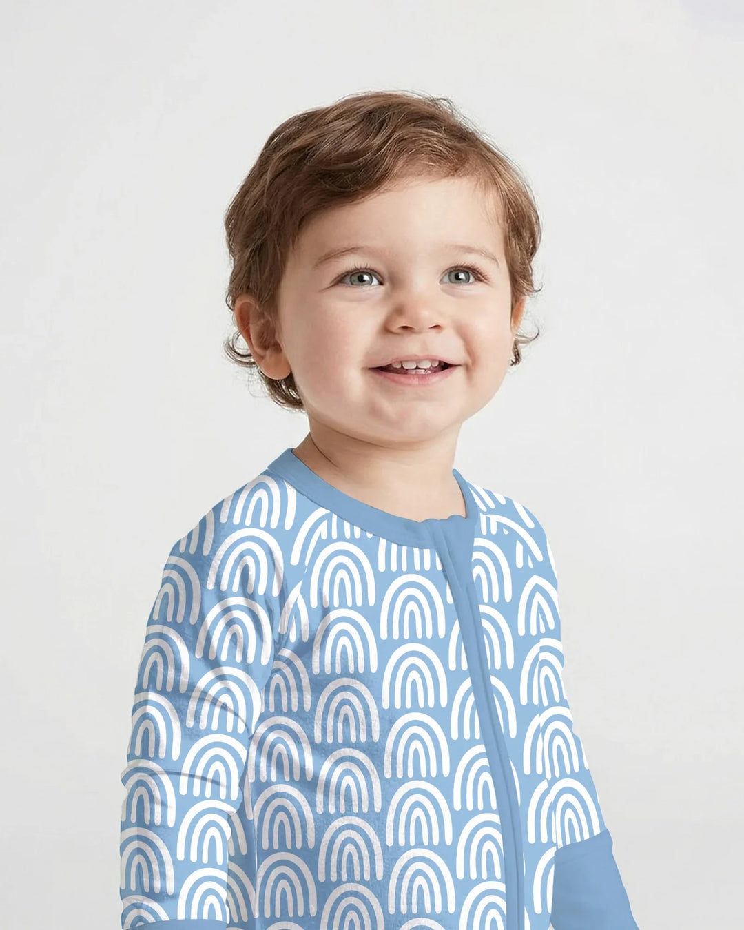 Sky Blue Rainbows Bamboo Convertible Zippy