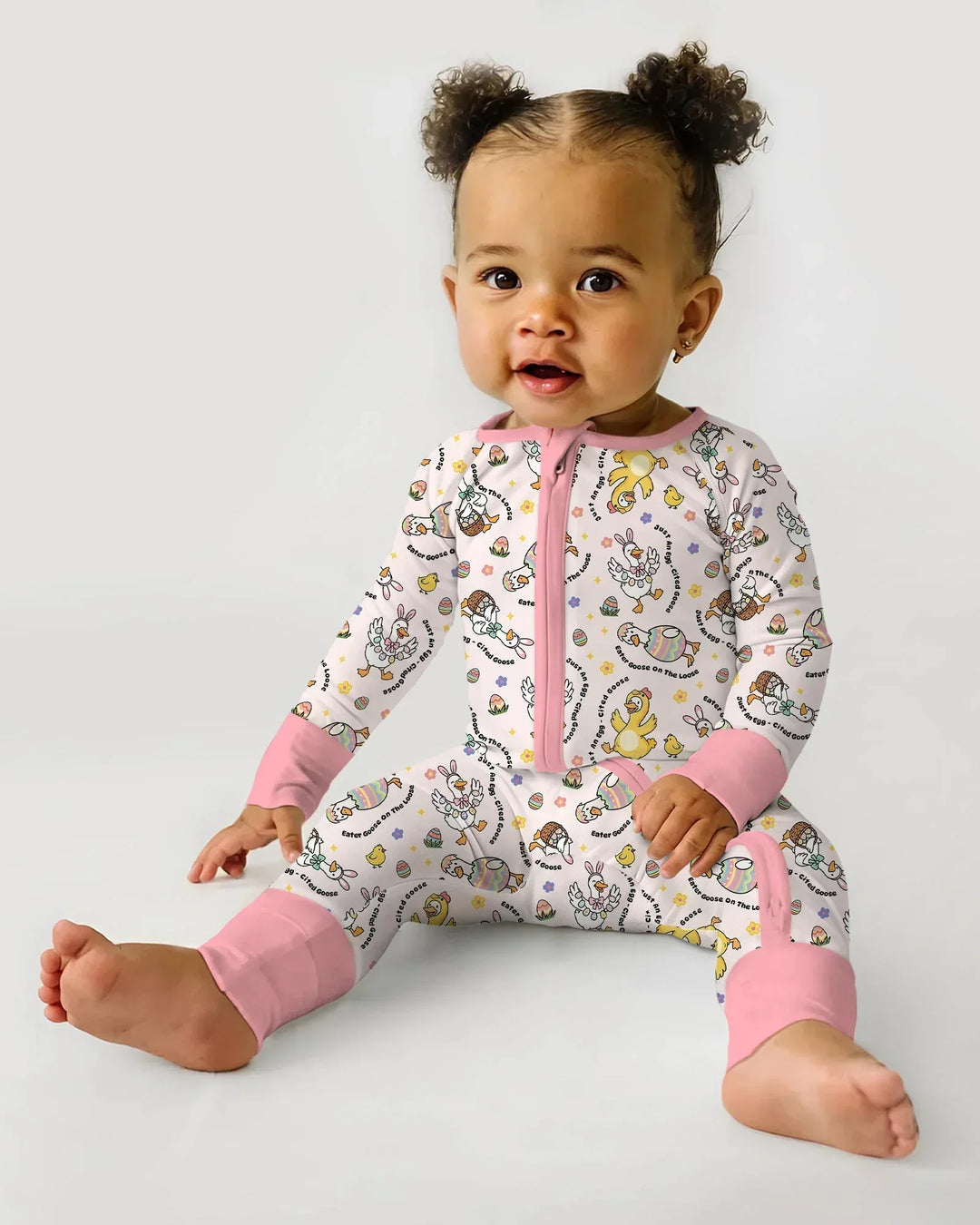 Easter Goose Family Matching Convertible Zippy