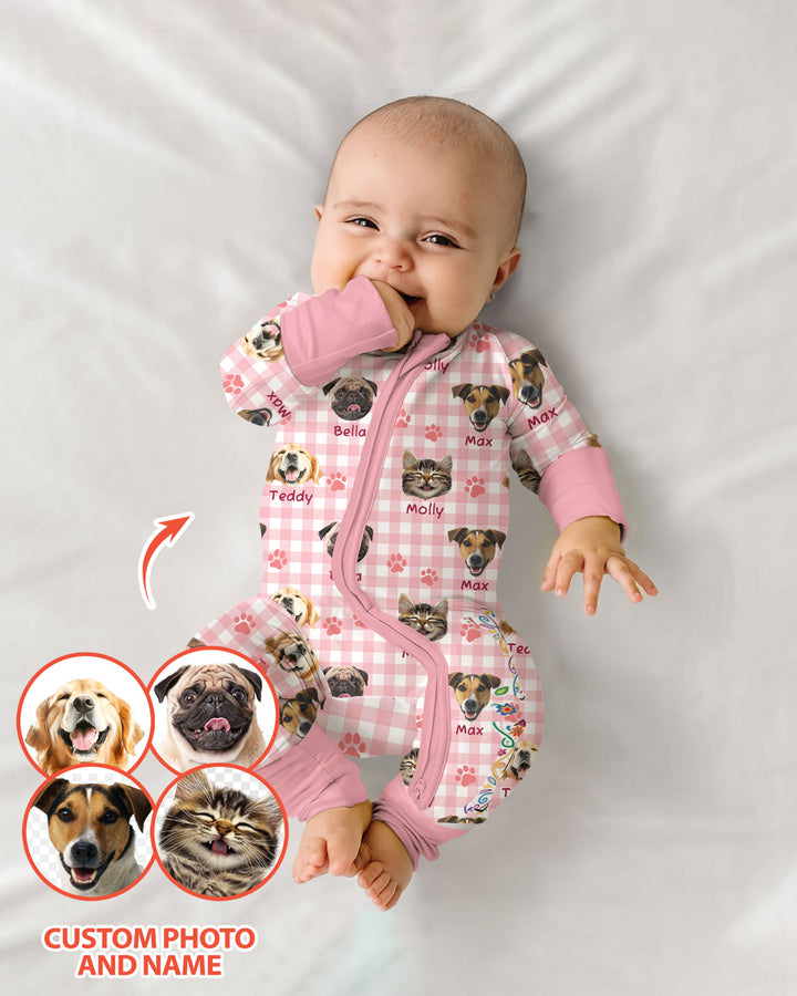 Custom Pet Photo With Name Bamboo Convertible Zippy