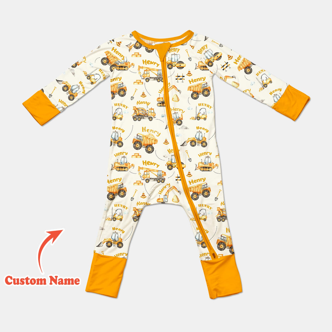 Constructions Machines Custom Name Convertible Zippy