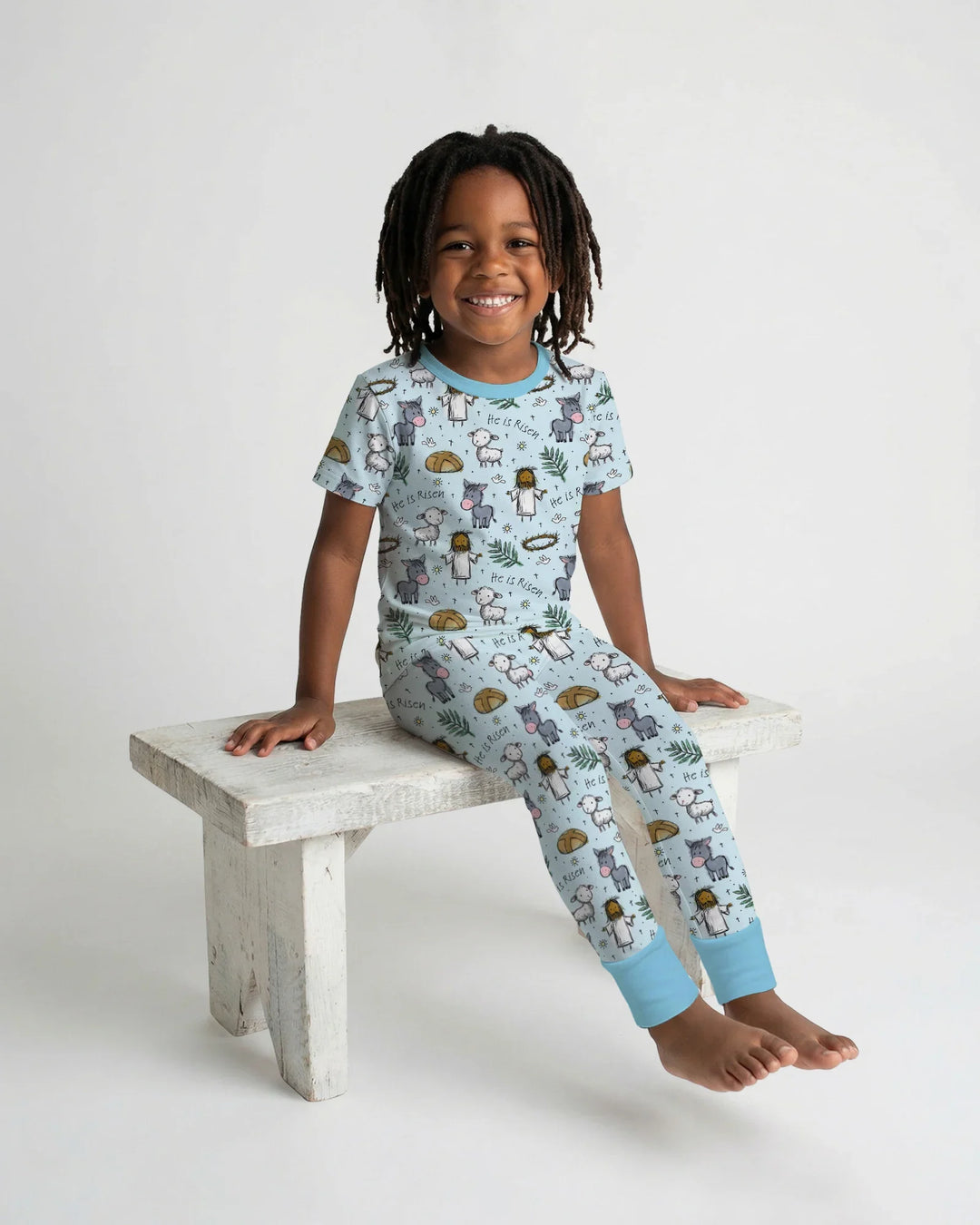 Zweiteiliges, kurzärmliges Pyjama-Set mit Marienkäfern