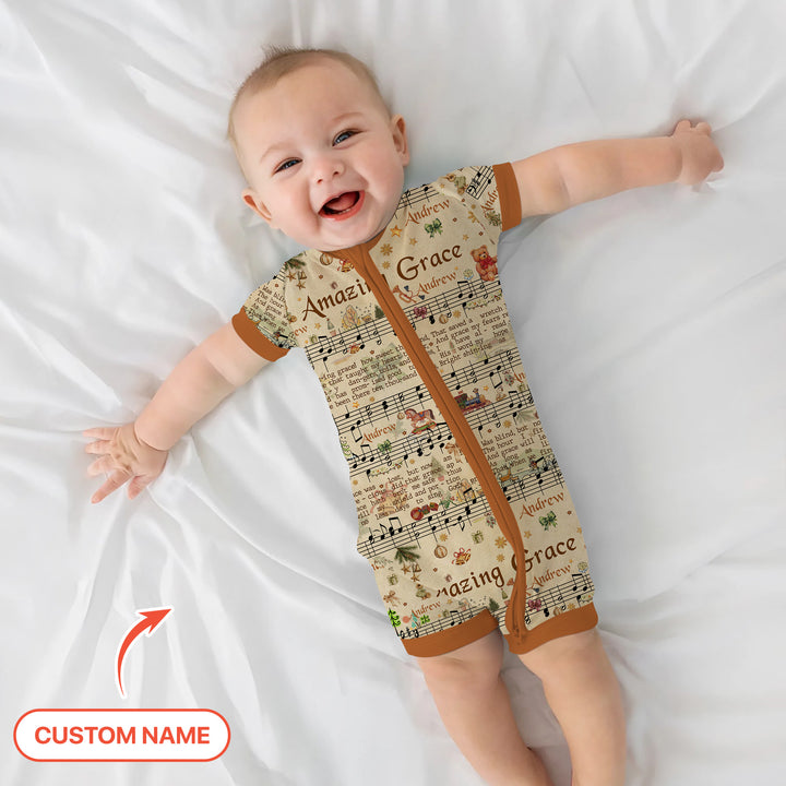 Amazing Grace Custom Name Shorty Zippy