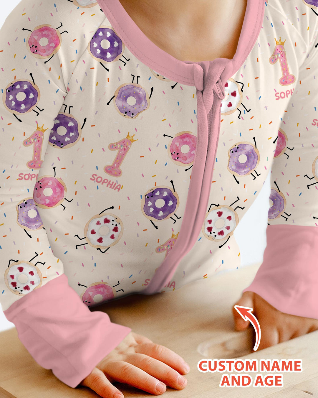 Gerippte Babykleidung mit individuellem Foto - Weich &amp; Skizzenhaft
