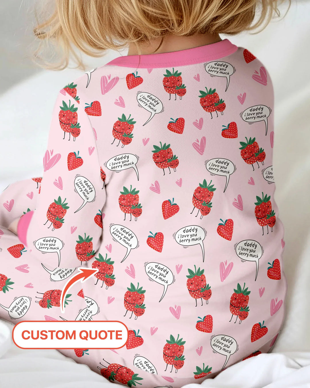I love you berry much Two Piece Long Sleeve Pajama Set