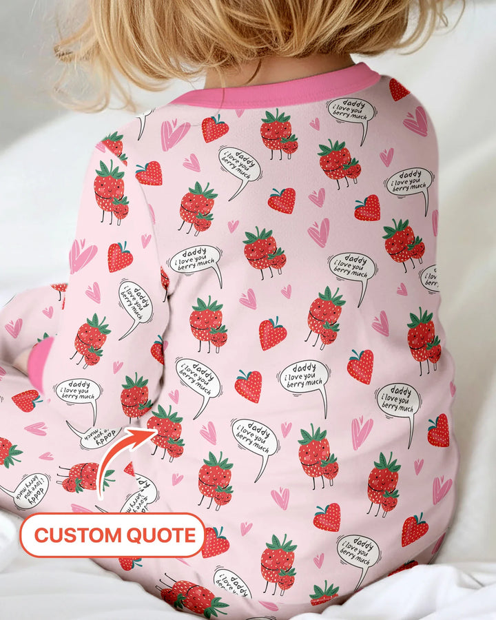 I love you berry much Two Piece Long Sleeve Pajama Set