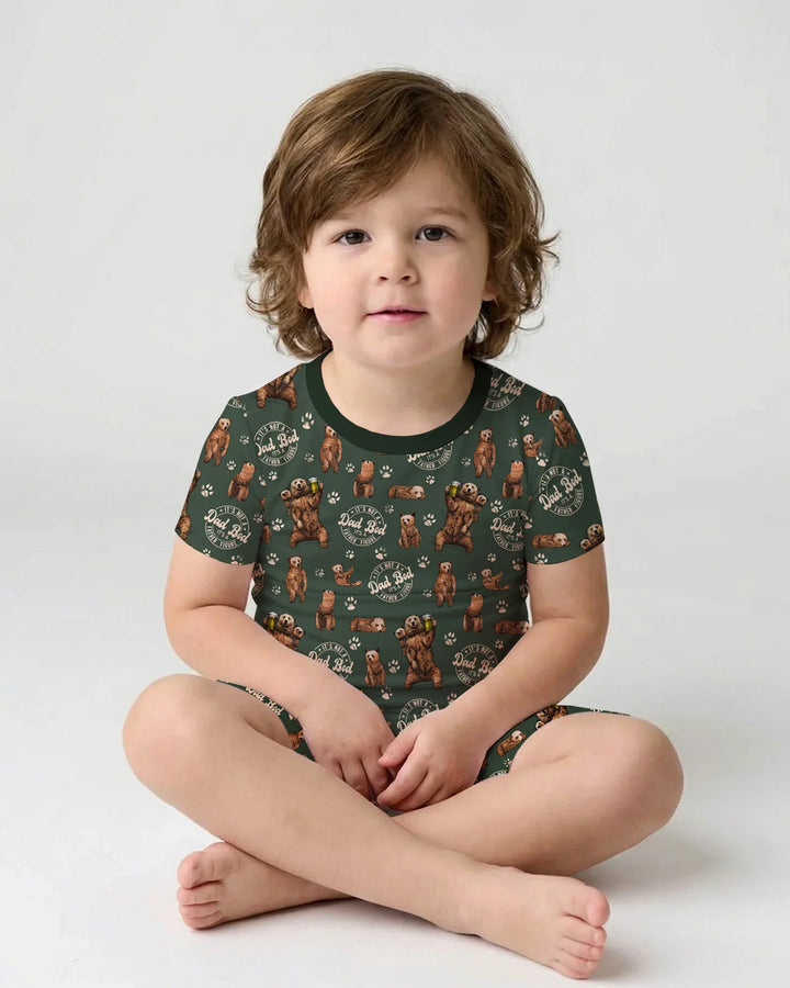 Daddy Bear It's Not A Dad Bod Bamboo Two Piece Short Sleeve Shorts Pajama Set
