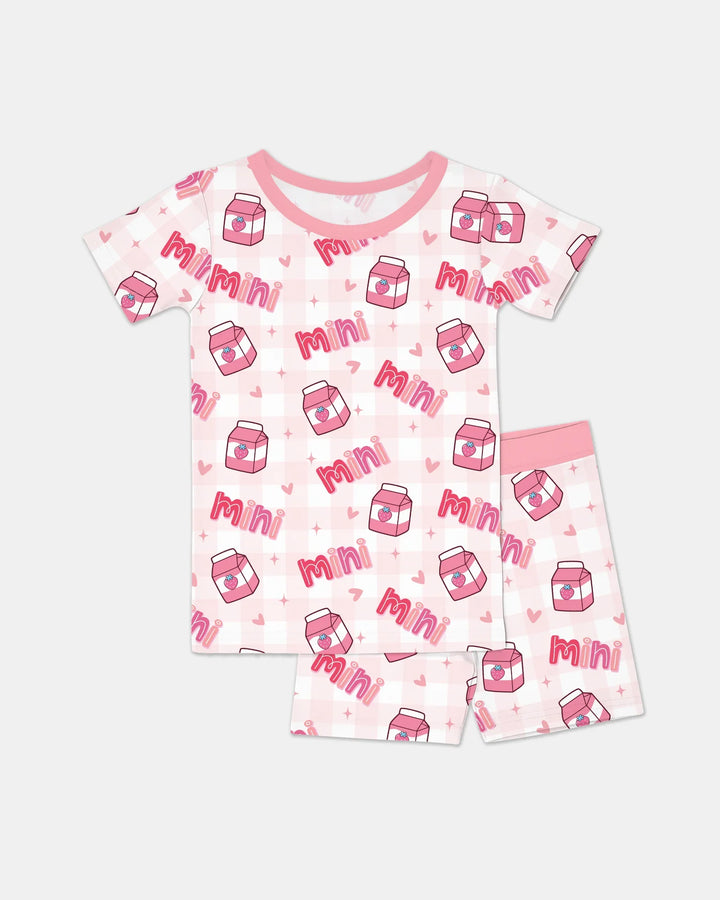 Mama & Mini Mother's Day 2026 Bamboo Two Piece Short Sleeve Shorts Pajama Set