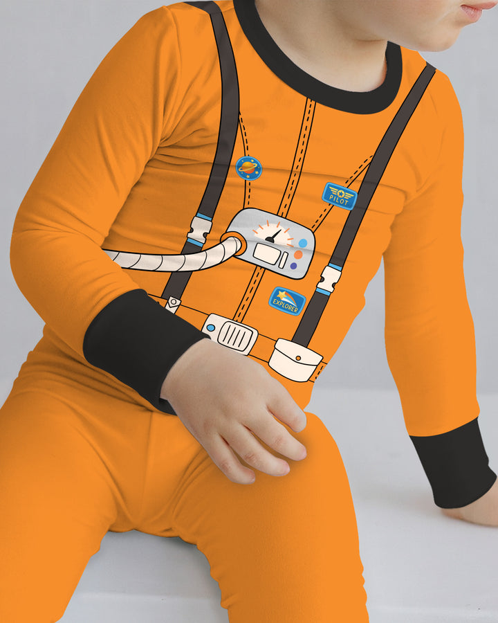 Future Astronaut Bamboo Two Piece Long Sleeve Pajama Set
