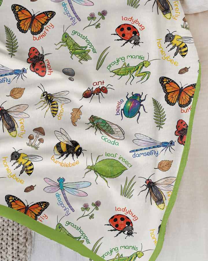 Bug Learning Bamboo Blanket