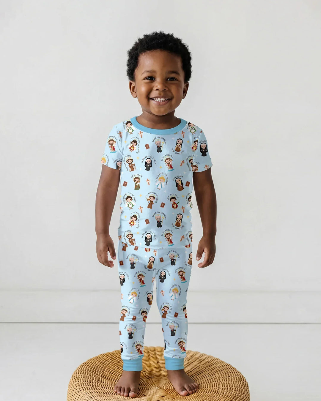 Saints in the Clouds Two Piece Short Sleeve Pajama Set