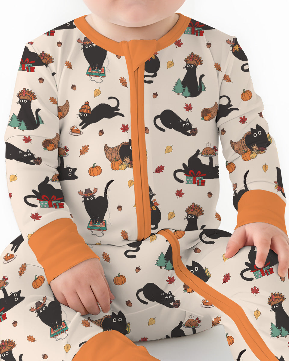 Black Cat Cozy Season Bamboo Convertible Zippy