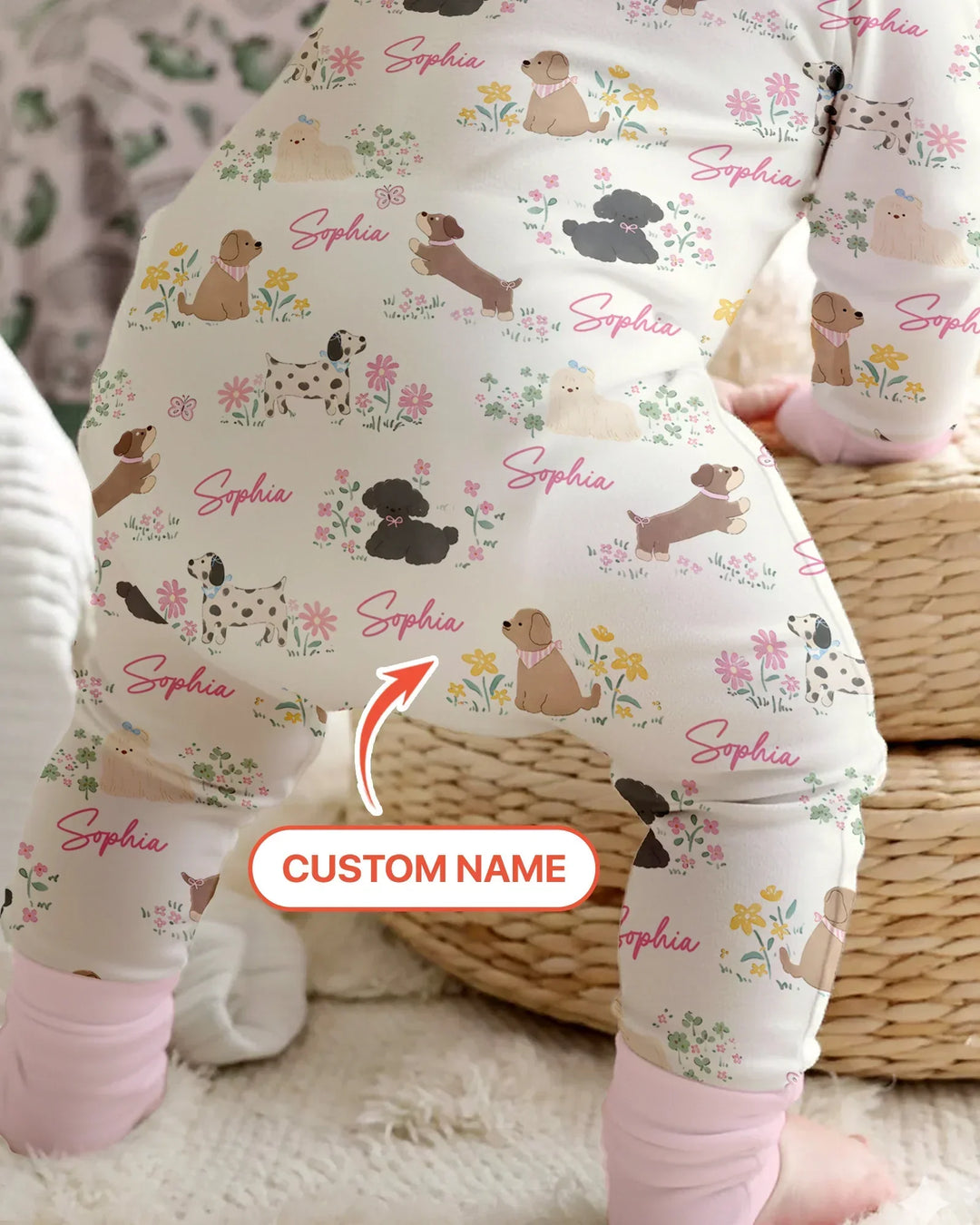 Gerippte Babykleidung mit individuellem Foto - Weich &amp; Skizzenhaft