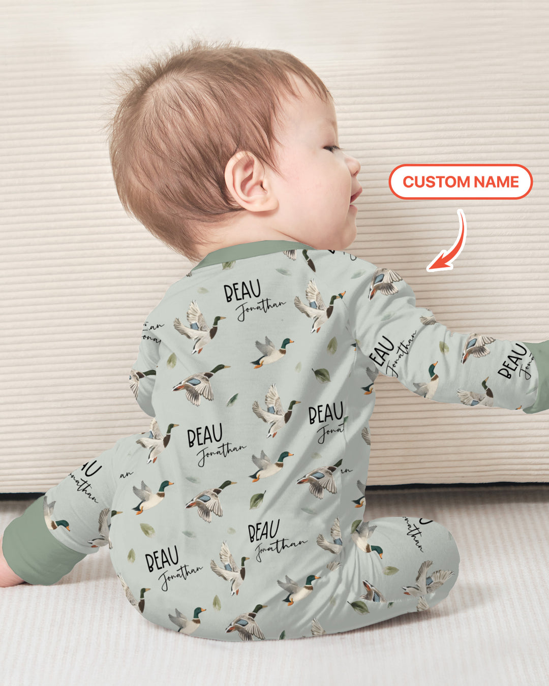 Custom Name Mallard Duck Convertible Zippy