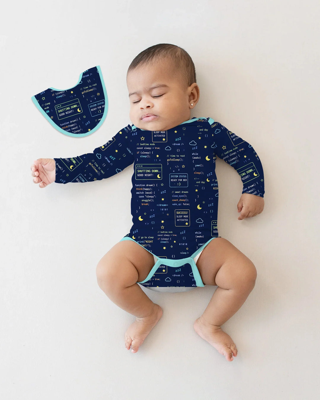 Gerippte Babykleidung mit individuellem Foto - Weich &amp; Skizzenhaft