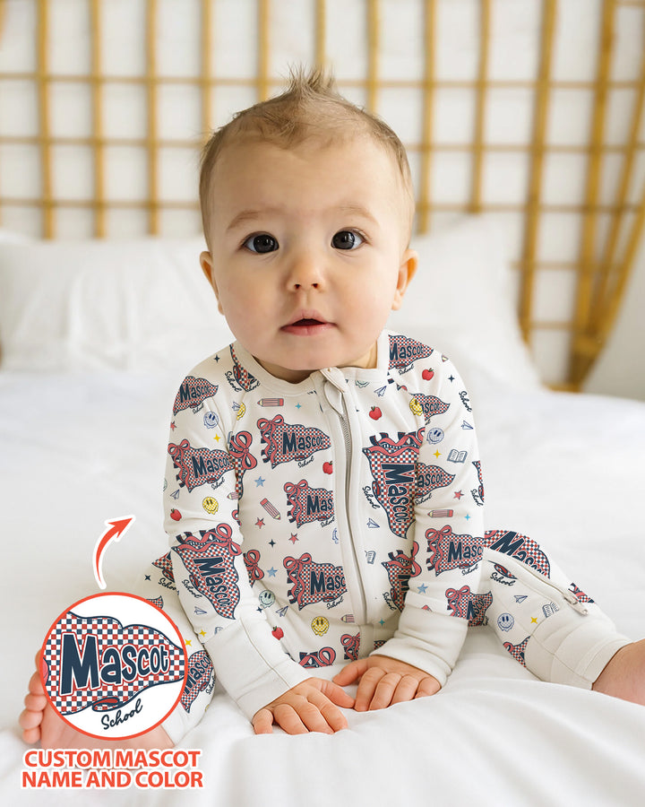 Custom Mascot School Name Bamboo Convertible Zippy