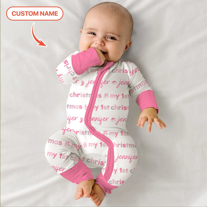 Custom Name My First Christmas Color Mood Convertible Zippy