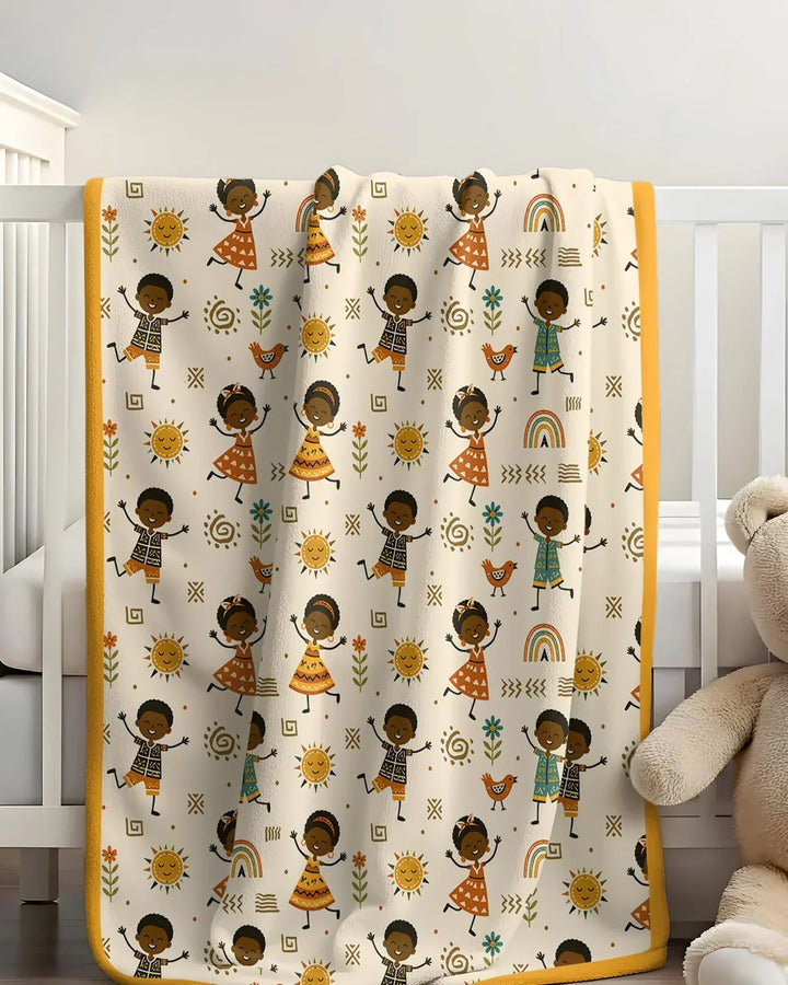 Cute African Heritage Bamboo Blanket