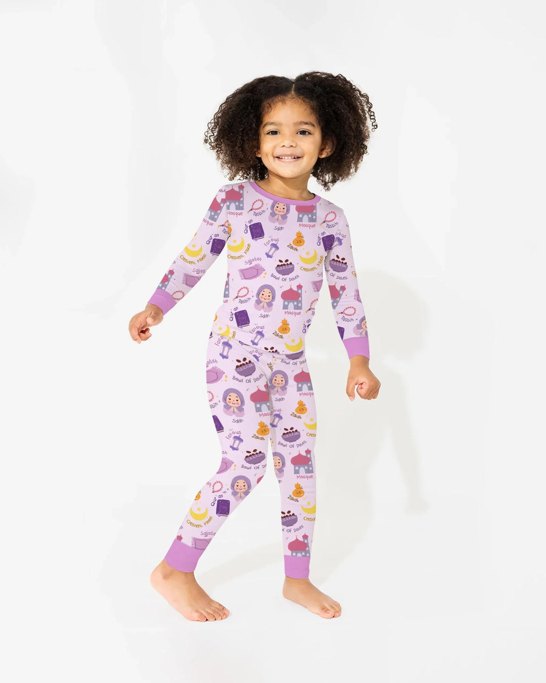 Happy Ramadhan Two Piece Long Sleeve Pajama Set