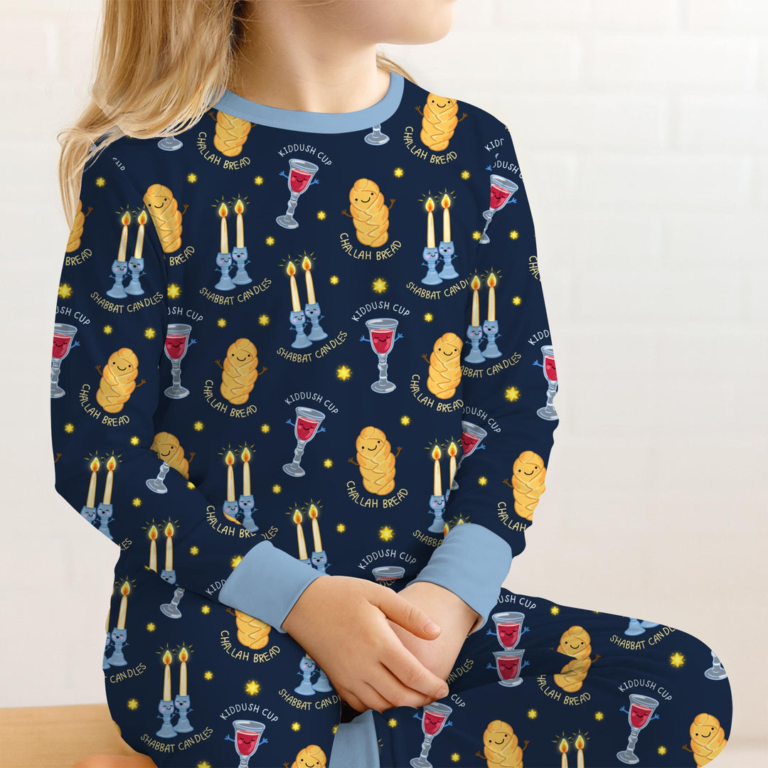 Shabbat Eve Two Piece Long Sleeve Pajama Set
