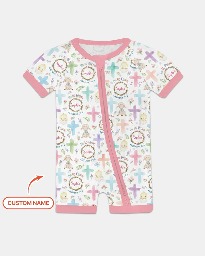 He Is Risen Personalized Shorty Zippy