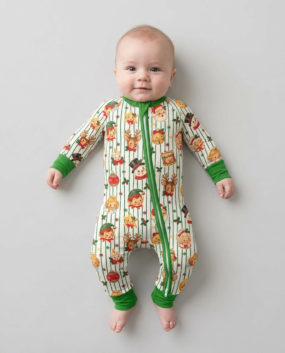 Vintage Christmas Bamboo Convertible Zippy