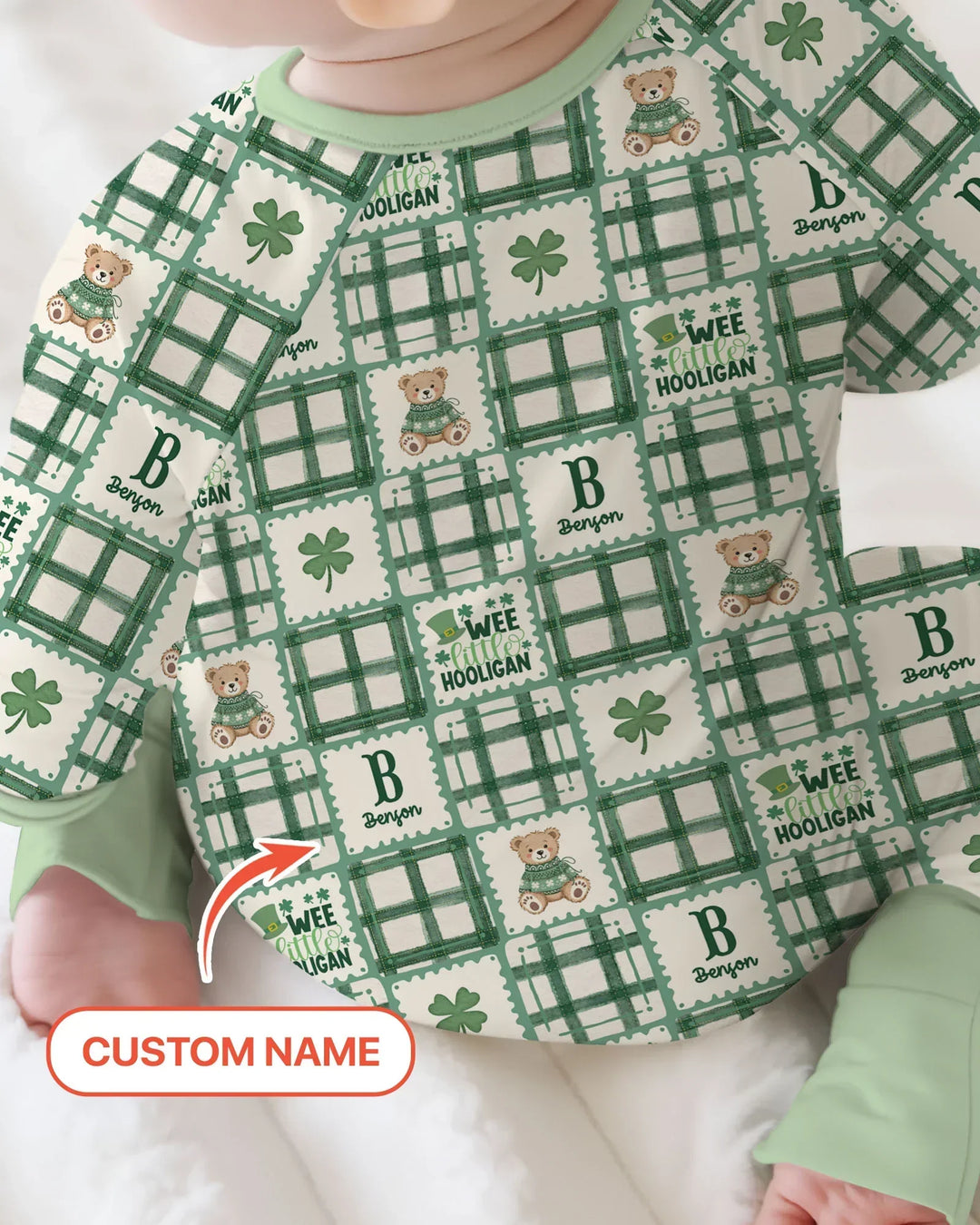 Gerippte Babykleidung mit individuellem Foto - Weich &amp; Skizzenhaft