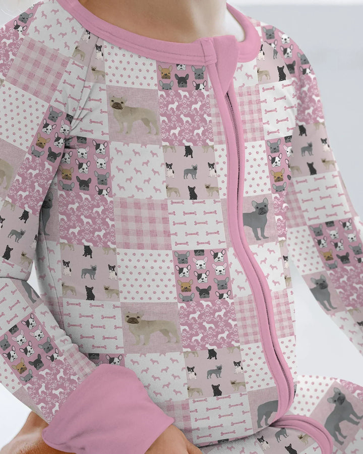 Frenchies Patchwork Family Matching Convertible Zippy