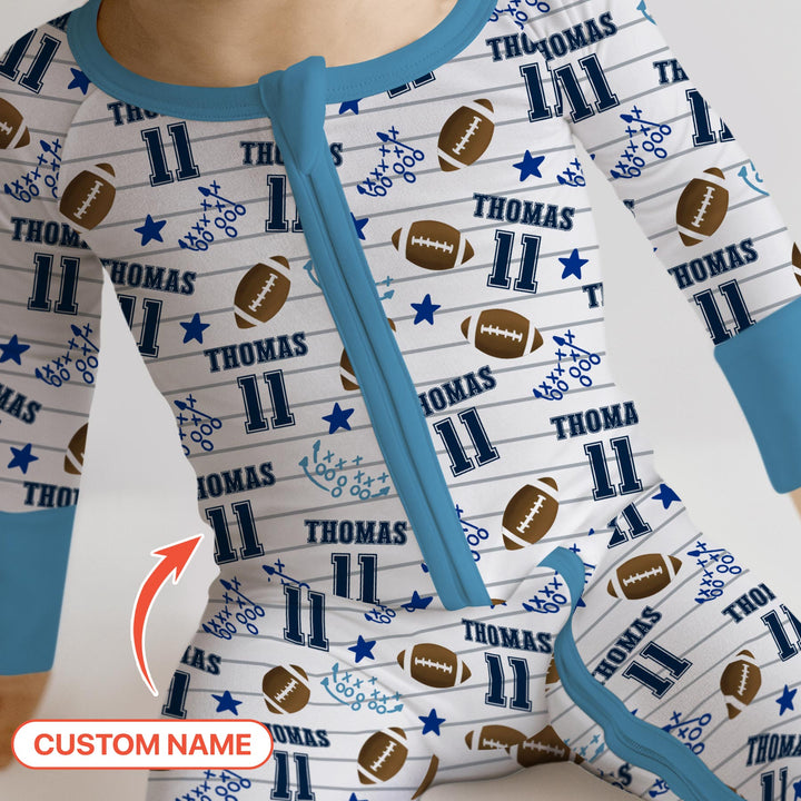 Custom Name Football Time Convertible Zippy