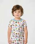 Bible Story Easter Family Matching Bamboo Two Piece Short Sleeve Shorts Pajama Set