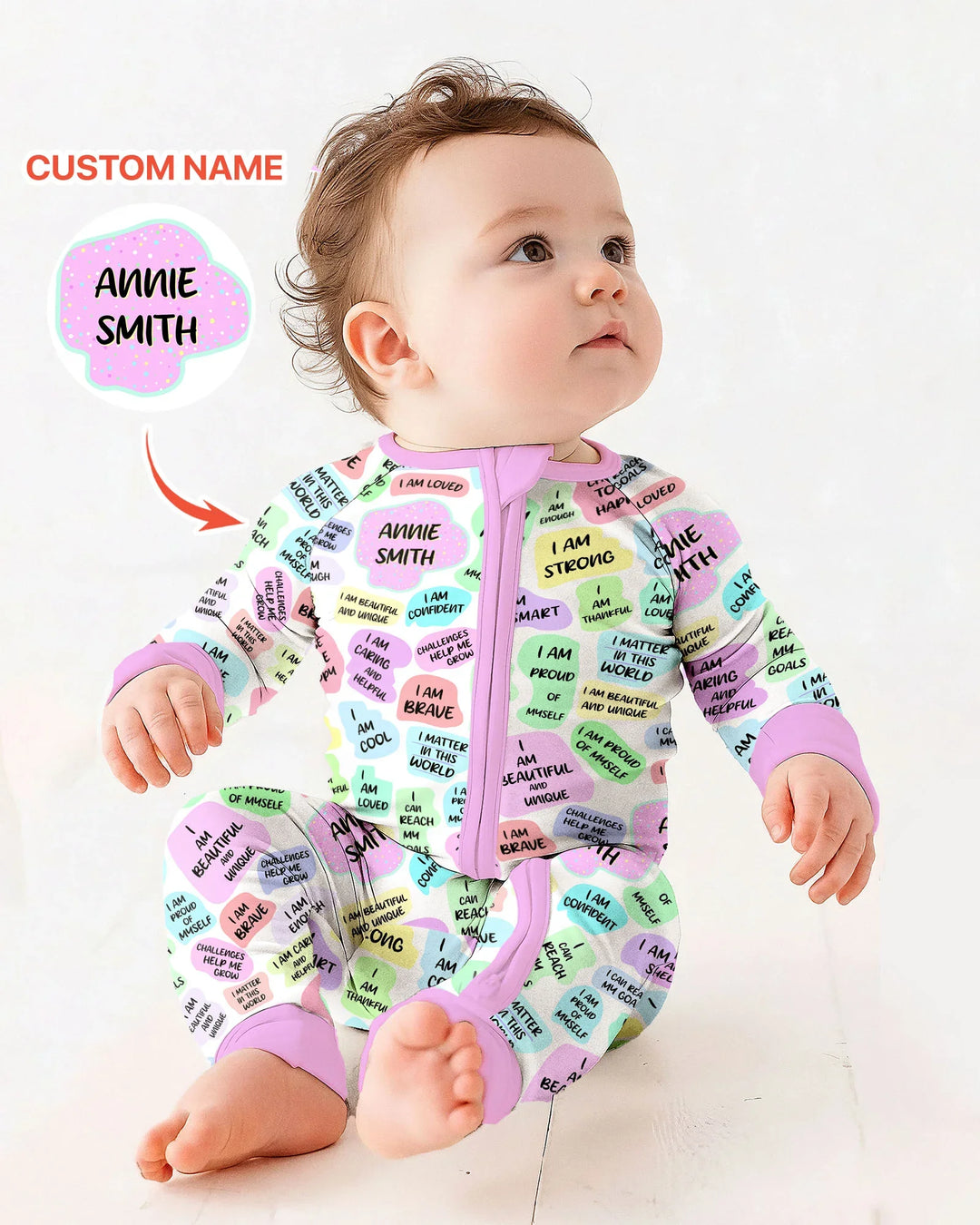 Gerippte Babykleidung mit individuellem Foto - Weich &amp; Skizzenhaft