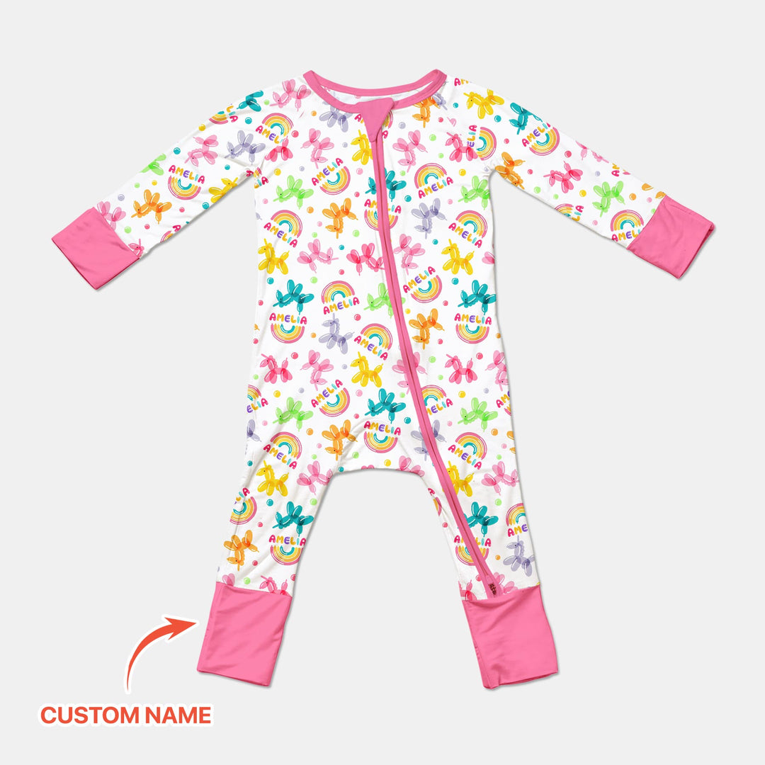 Sweet Balloon Dreams Custom Name Convertible Zippy