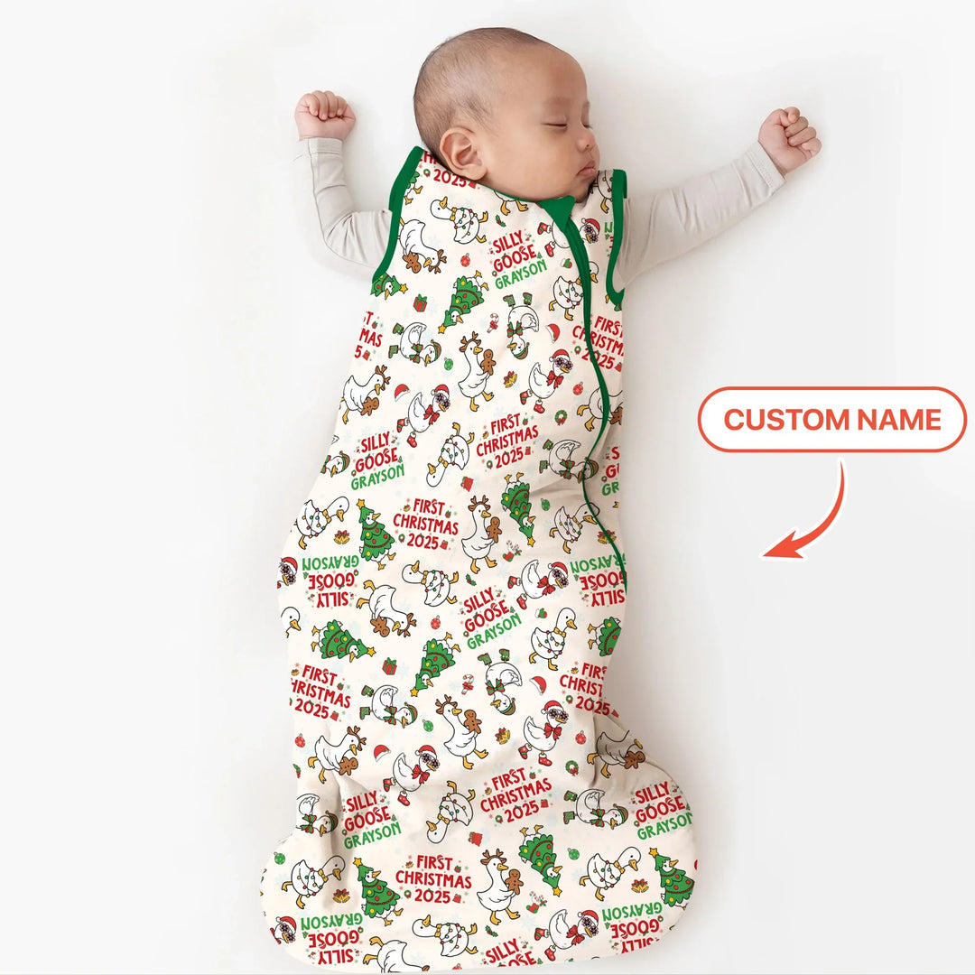 Custom Name "Silly Goose" Sleep Bag (Green) , Custom Name "Silly Goose" Sleep Bag (Green) - XS / 0.5 TOG