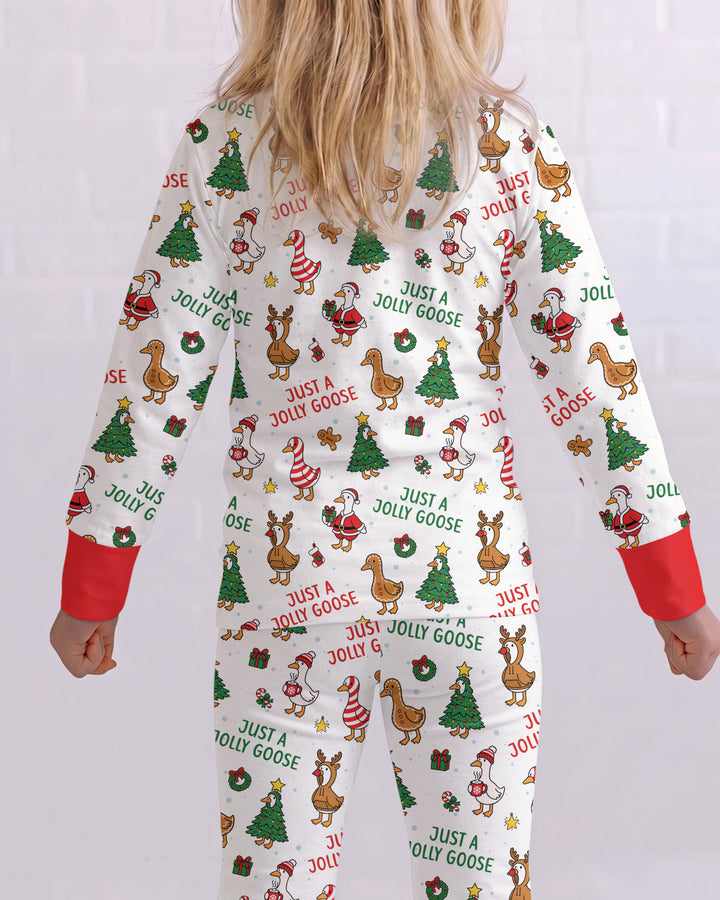Just A Jolly Goose Bamboo Two Piece Long Sleeve Pajama Set