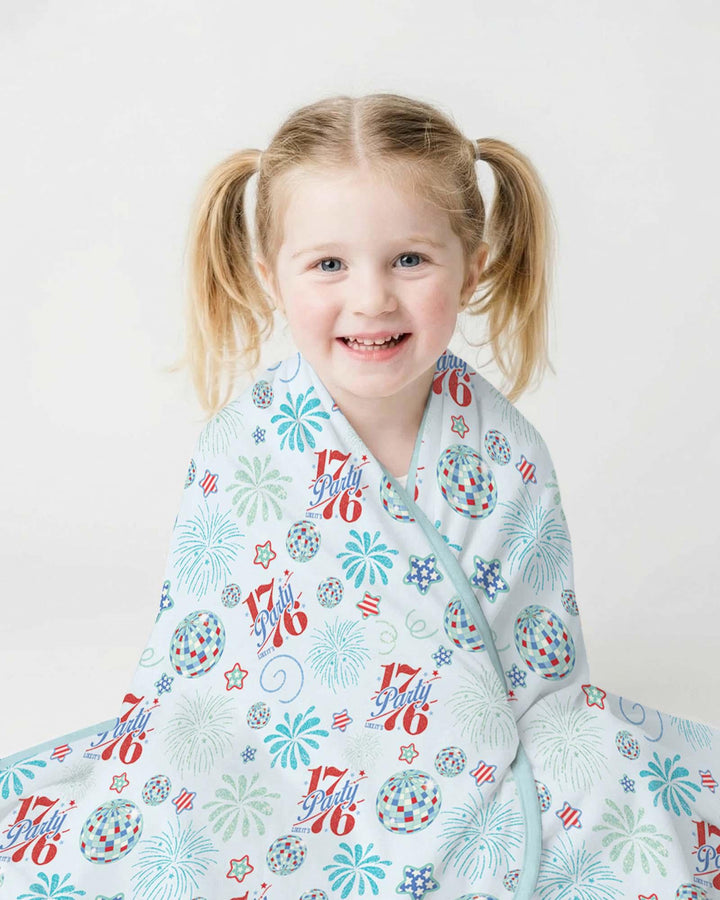 Land Of Free Family Matching Bamboo Blanket