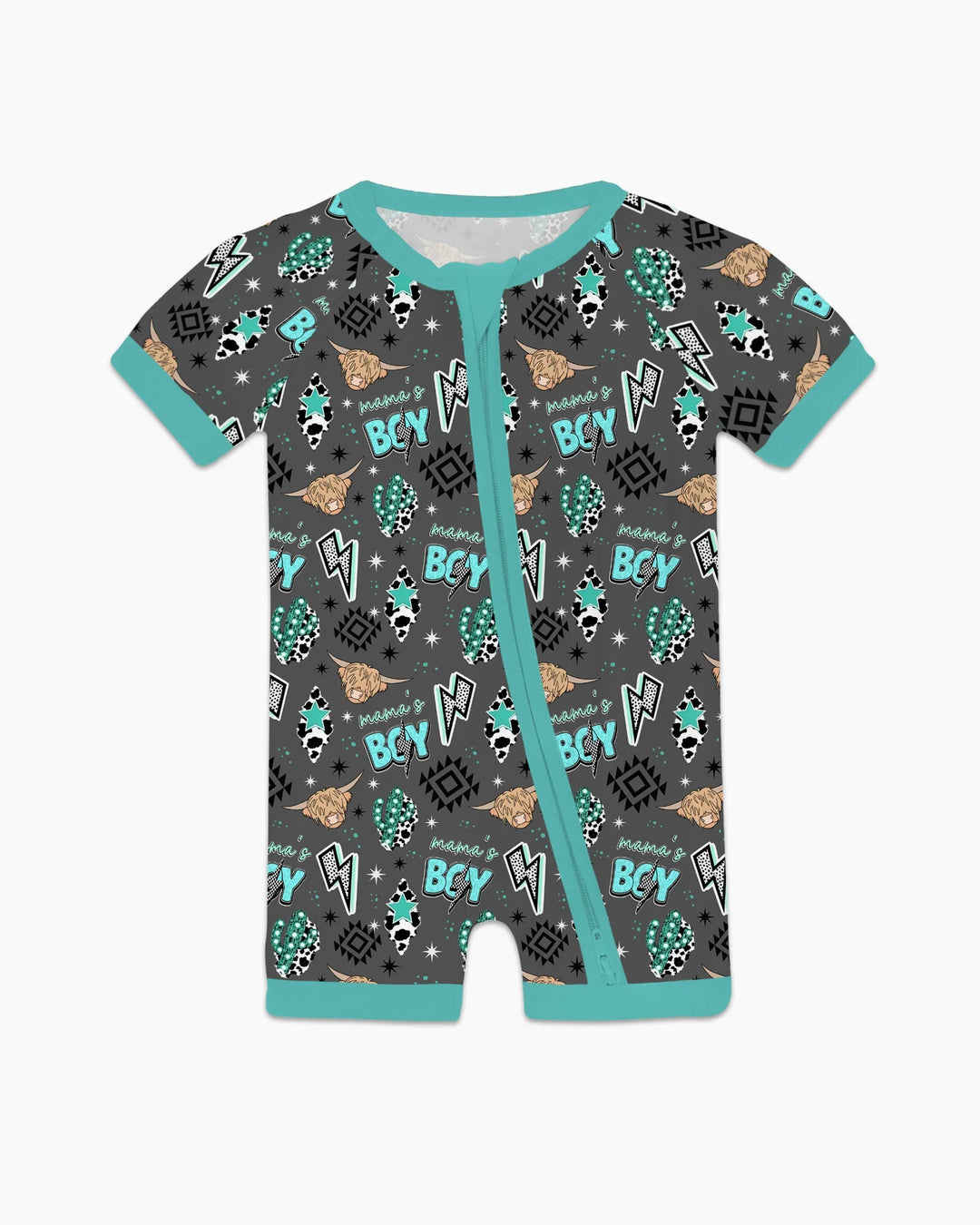 Western Mama & Me Matching Bamboo Shorty Zippy