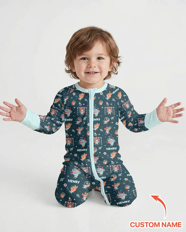 Space Soccer Bamboo Convertible Zippy