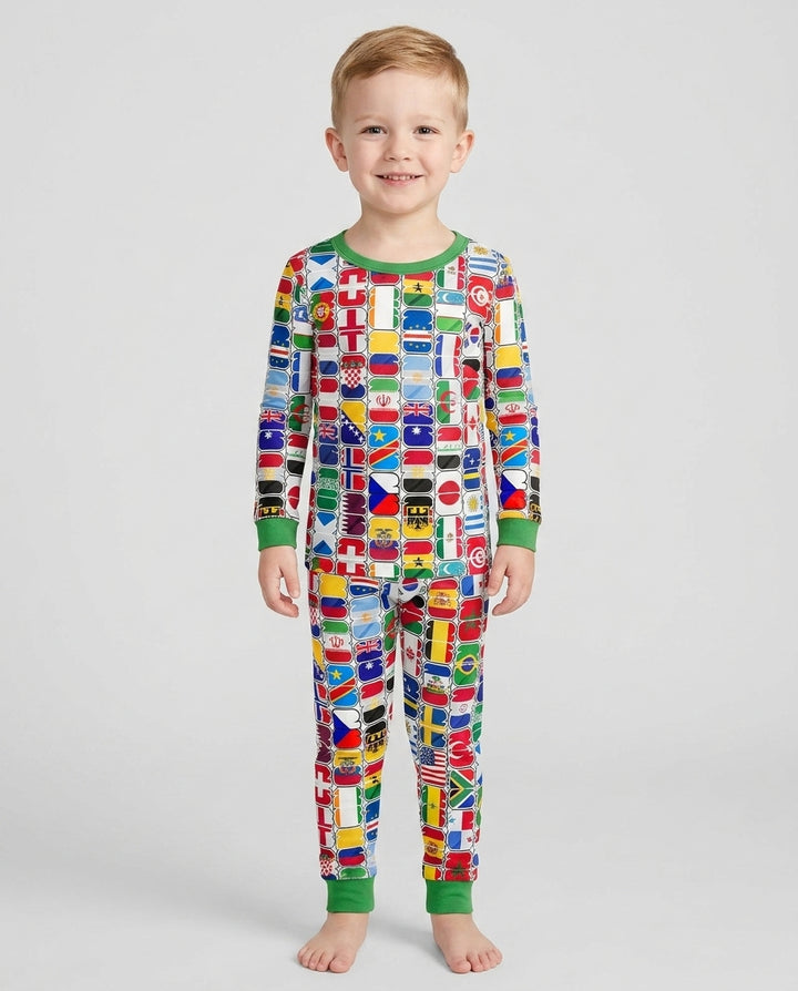We Are 26 Family Matching Bamboo Two Piece Long Sleeve Pajama Set