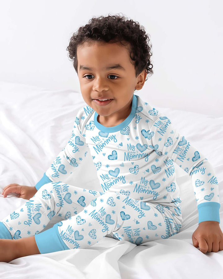 My Heart Belongs To Mommy Bamboo Two Piece Long Sleeve Pajama Set